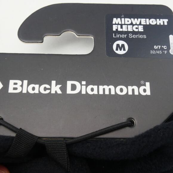NEW Black Diamond Equipment Midweight Fleece Gloves Screentap Black Size Medium - Picture 4 of 7